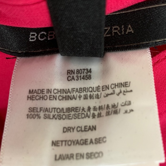 BCBGMAXAZRIA Women's Pink Emma Button-down Blouse - Picture 6 of 6